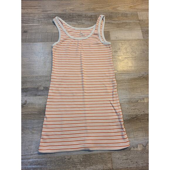 Merona small women's orange white striped tank top - Picture 1 of 6